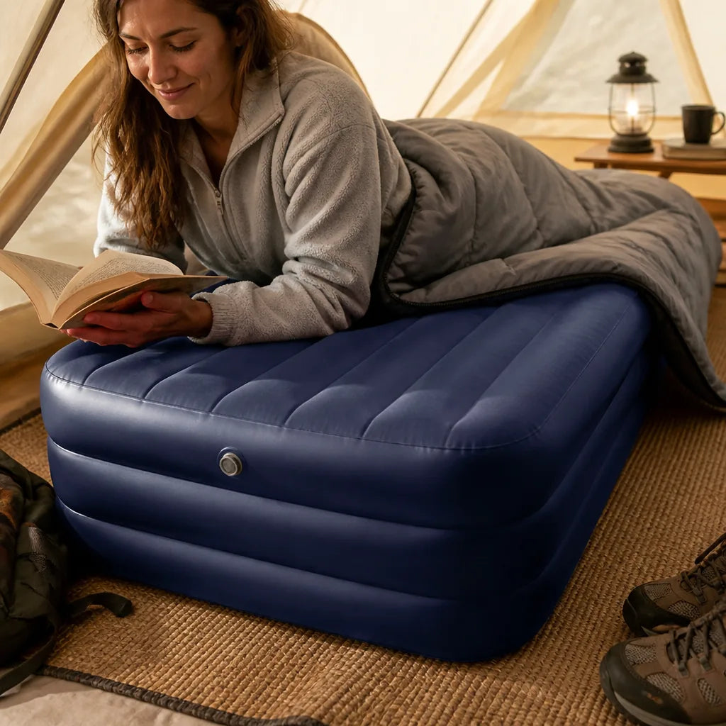 Compact Easy-Inflation Women's Air Mattress (Includes Pump)