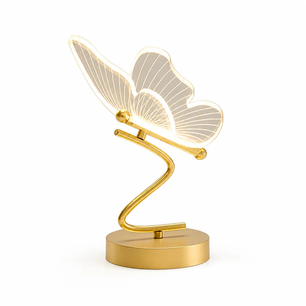 Compact Portable LED Butterfly Table Lamp
