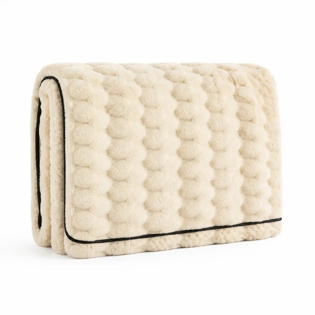 Coral Fleece Turtle Motif Throw Blanket