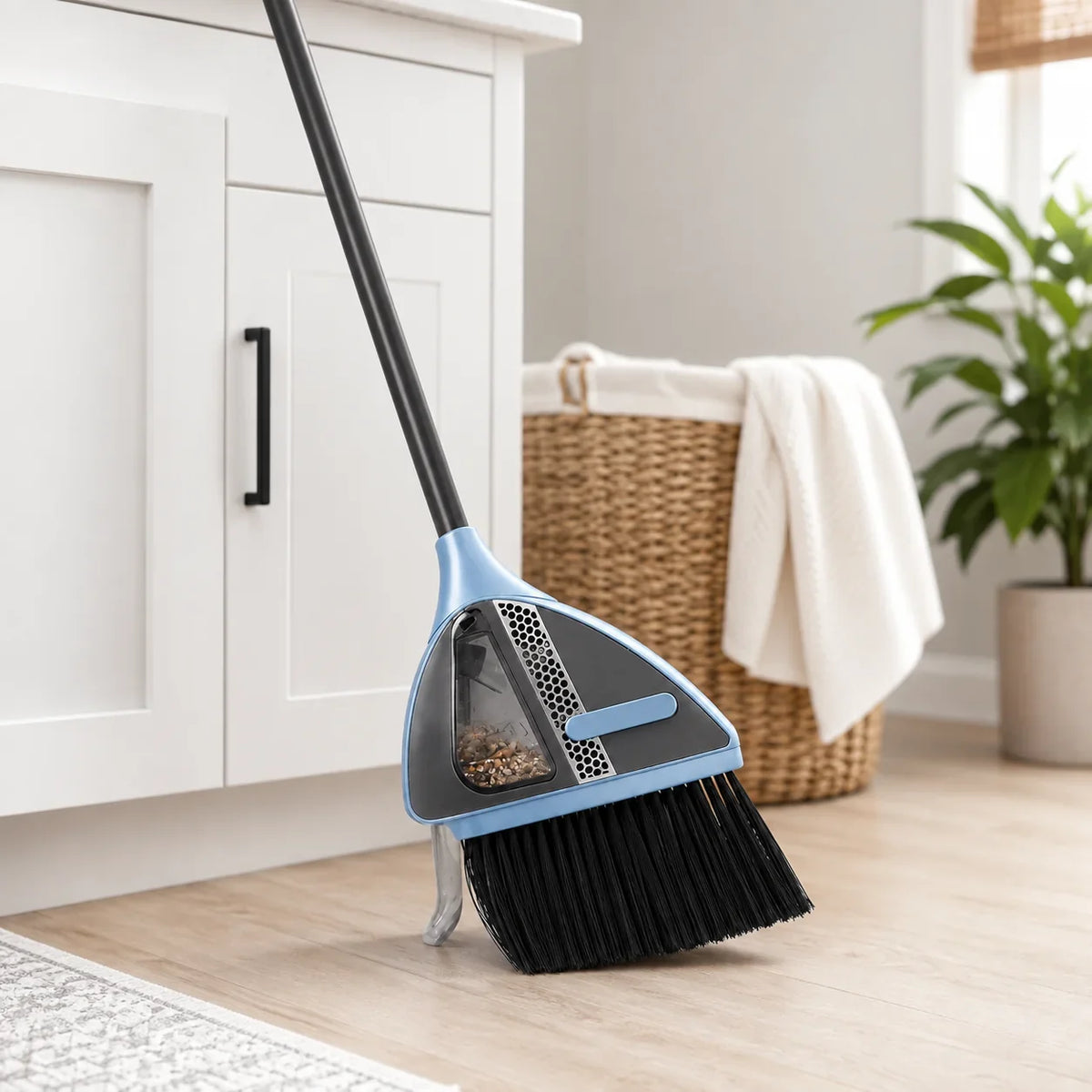 Cordless Vacuum Broom Dual-Action Lightweight Rechargeable
