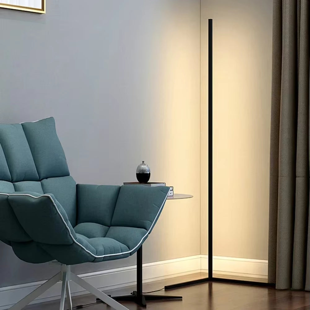 Corner Floor Lamp Dimmable LED & Remote Control