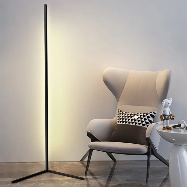 Corner Floor Lamp Dimmable LED & Remote Control