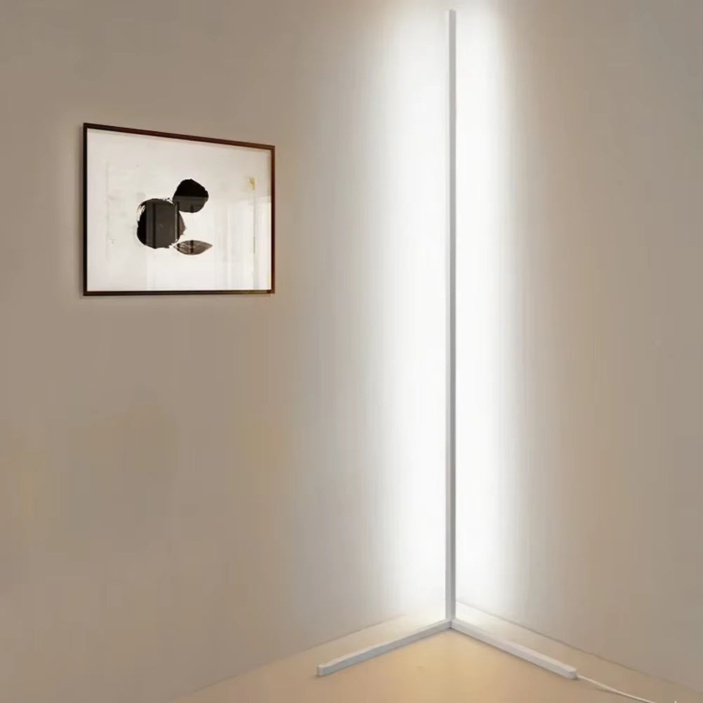 Corner Floor Lamp Slim Dimmable LED Remote Control