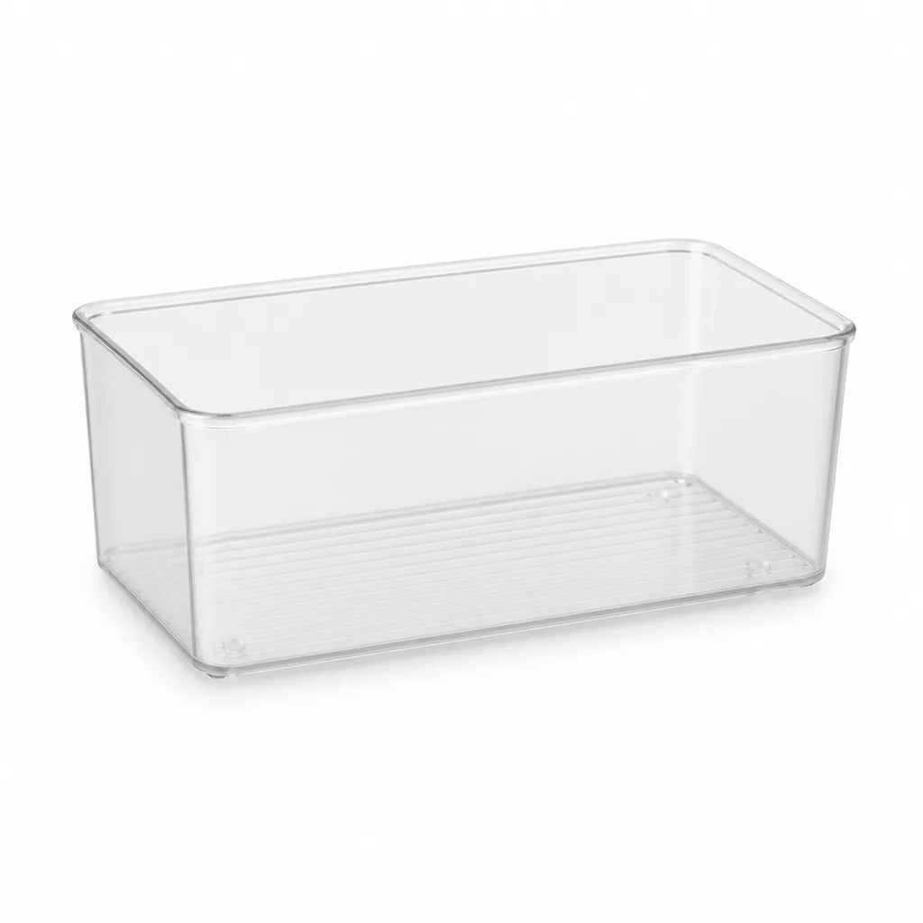 Cosmetics Storage Box Transparent Stackable Moisture-Resistant