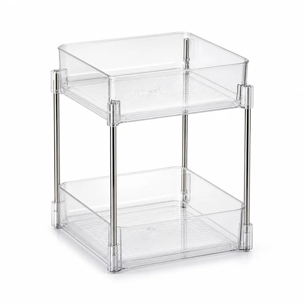 Cosmetics Storage Box Transparent Stackable Moisture-Resistant