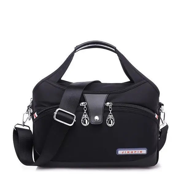Crossbody Bag Five Zippered Compartments Hidden Anti-Theft Pocket