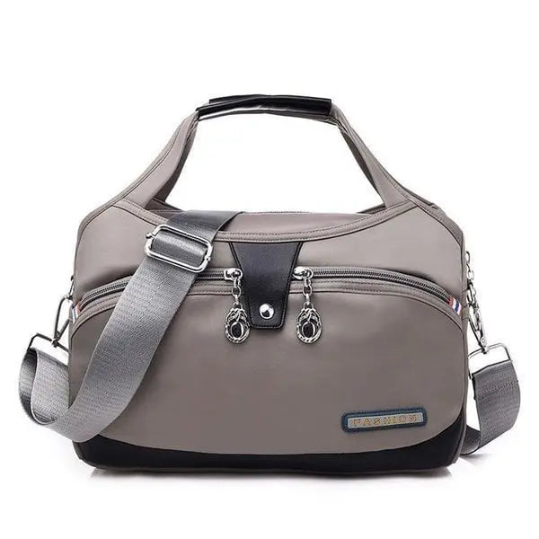 Crossbody Bag Five Zippered Compartments Hidden Anti-Theft Pocket