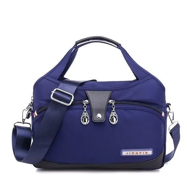 Crossbody Bag Five Zippered Compartments Hidden Anti-Theft Pocket