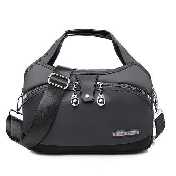 Crossbody Bag Five Zippered Compartments Hidden Anti-Theft Pocket