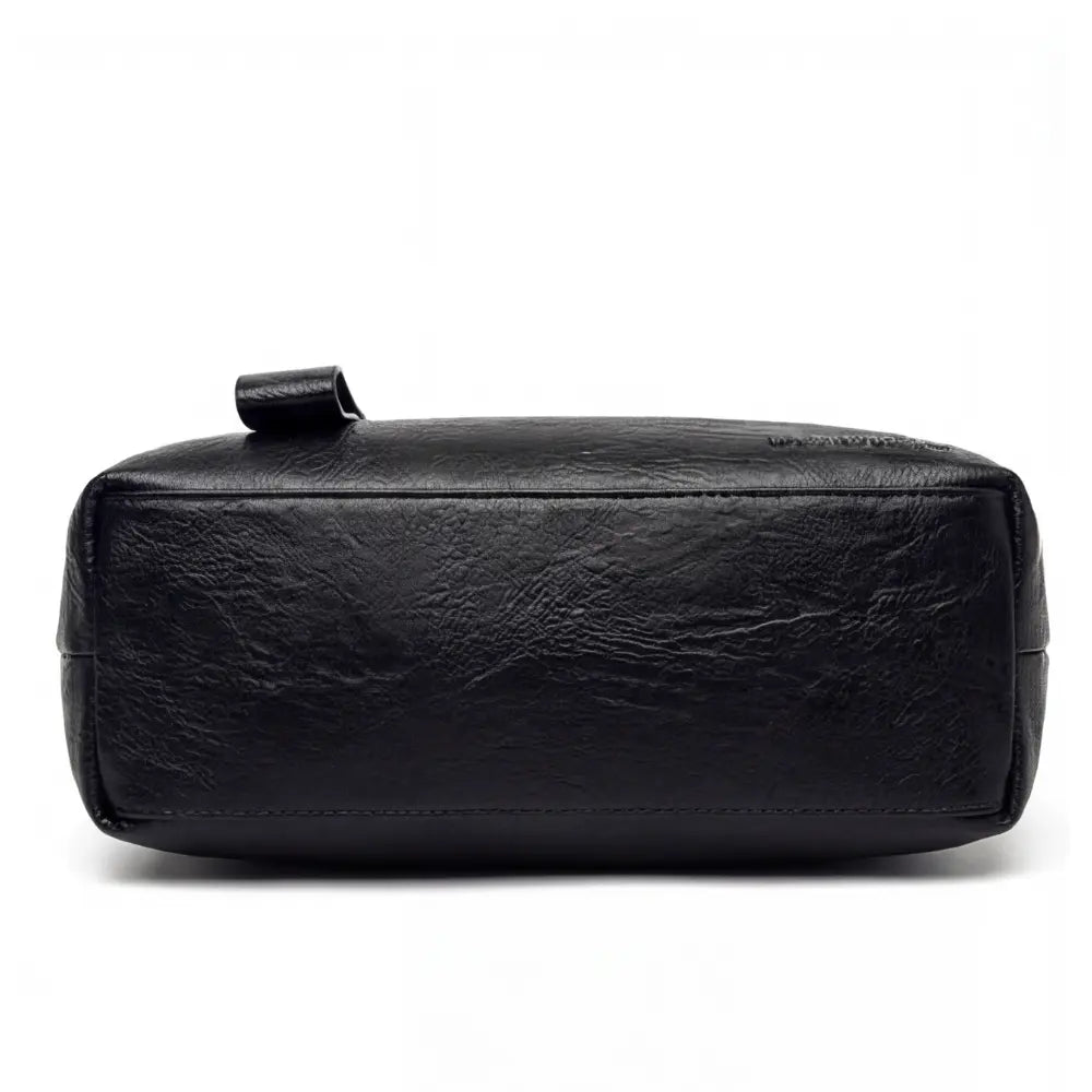 Crossbody Bag Soft Faux Leather Three Compartments Adjustable Strap