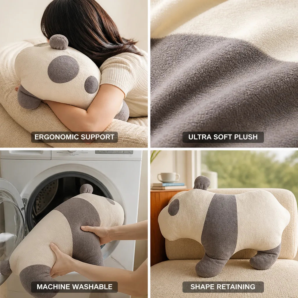Cuddle Pillow Dolphin Silhouette Ergonomic Neck & Arm Support