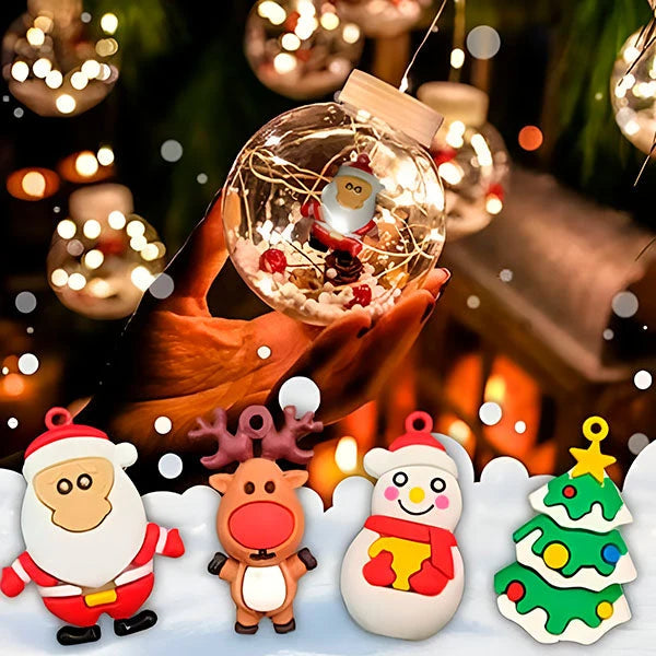 Curtain String Lights 10 LED Ornament Balls Connectable
