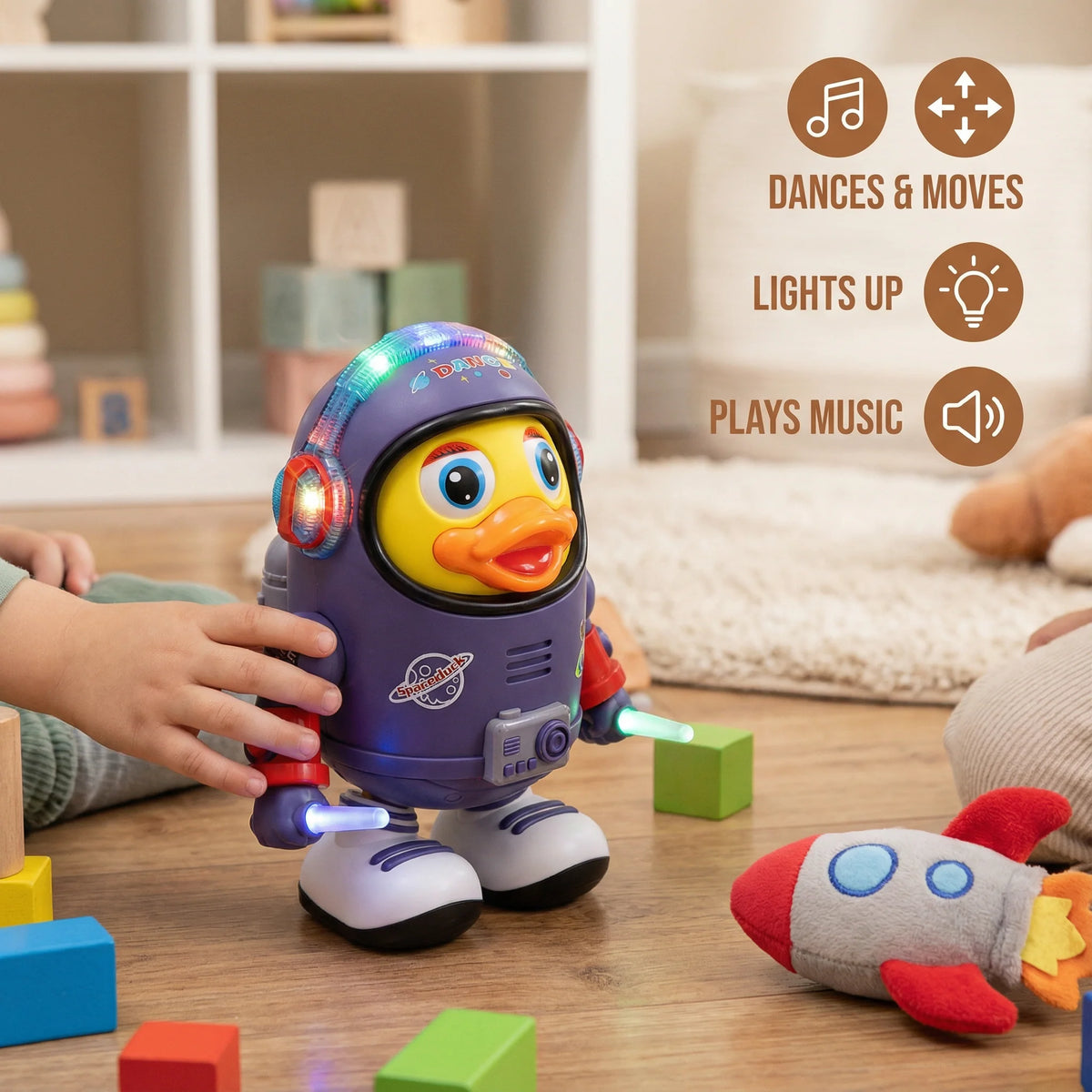 Dancing Duck Toy Battery Operated Music & Dancing