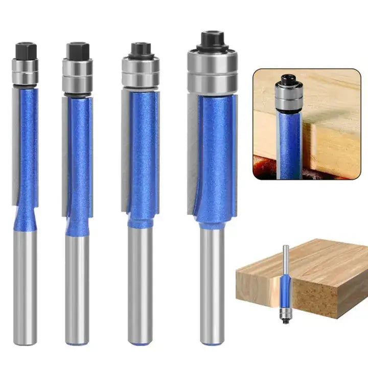 Deburring & Polishing Set Double Bearing 1/4 Inch Shank