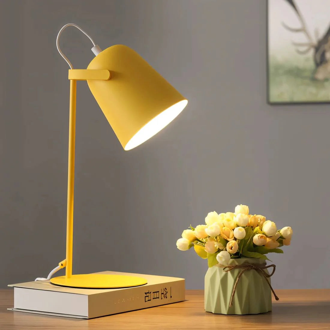 Desk Lamp Glare-Free Adjustable Tilt & Rotating Shade