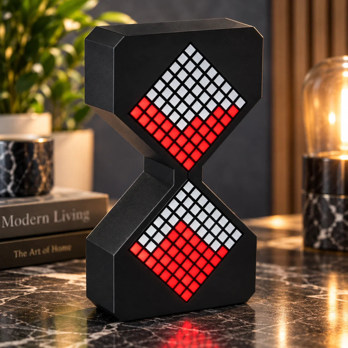 Desk Timer LED Hourglass Silent 1 To 30 Minutes