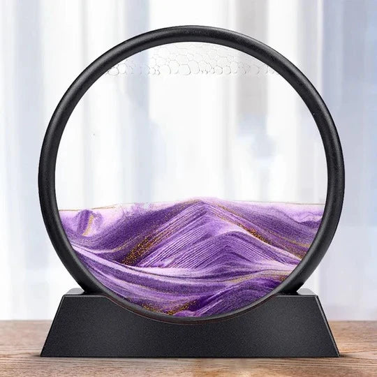 Desktop Sand Art Display Manual Rotation No Batteries