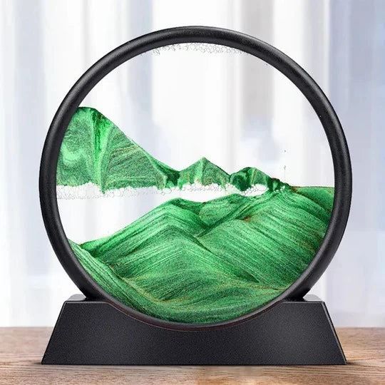 Desktop Sand Art Display Manual Rotation No Batteries