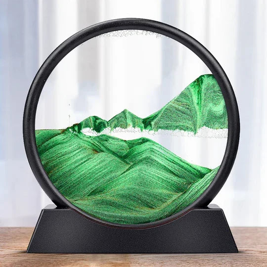 Desktop Sand Art Evolving Landscape Motion