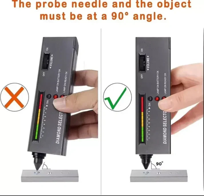 Diamond Tester Portable Thermal Probe LED Alert