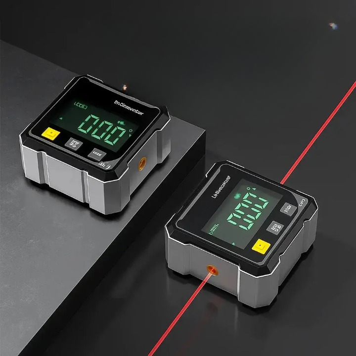 Digital Angle Finder Laser Line 4-Sided Magnetic Base ±0.2°
