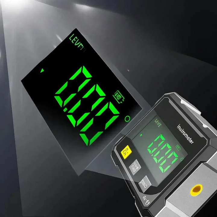 Digital Angle Finder Laser Line 4-Sided Magnetic Base ±0.2°