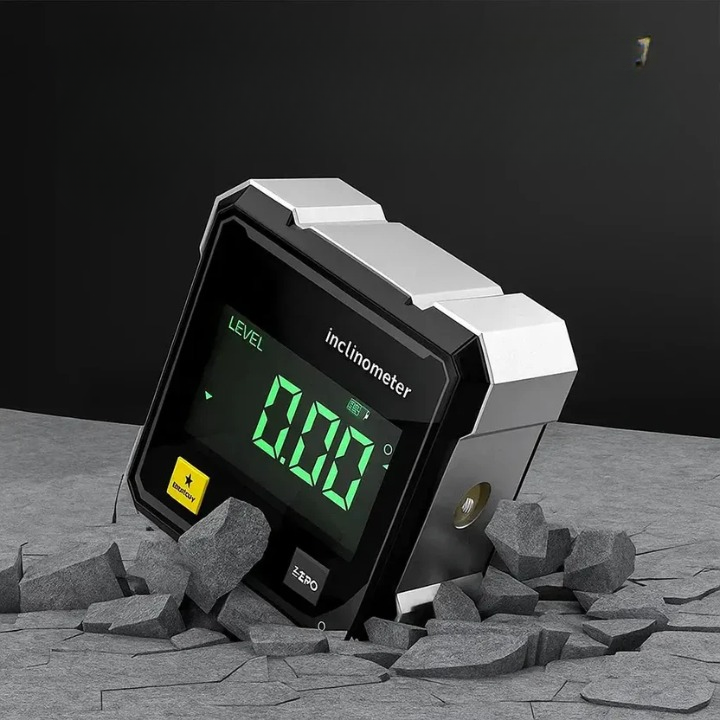 Digital Angle Finder Laser Line 4-Sided Magnetic Base ±0.2°