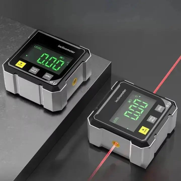 Digital Angle Finder Laser Line Magnetic Base USB Rechargeable