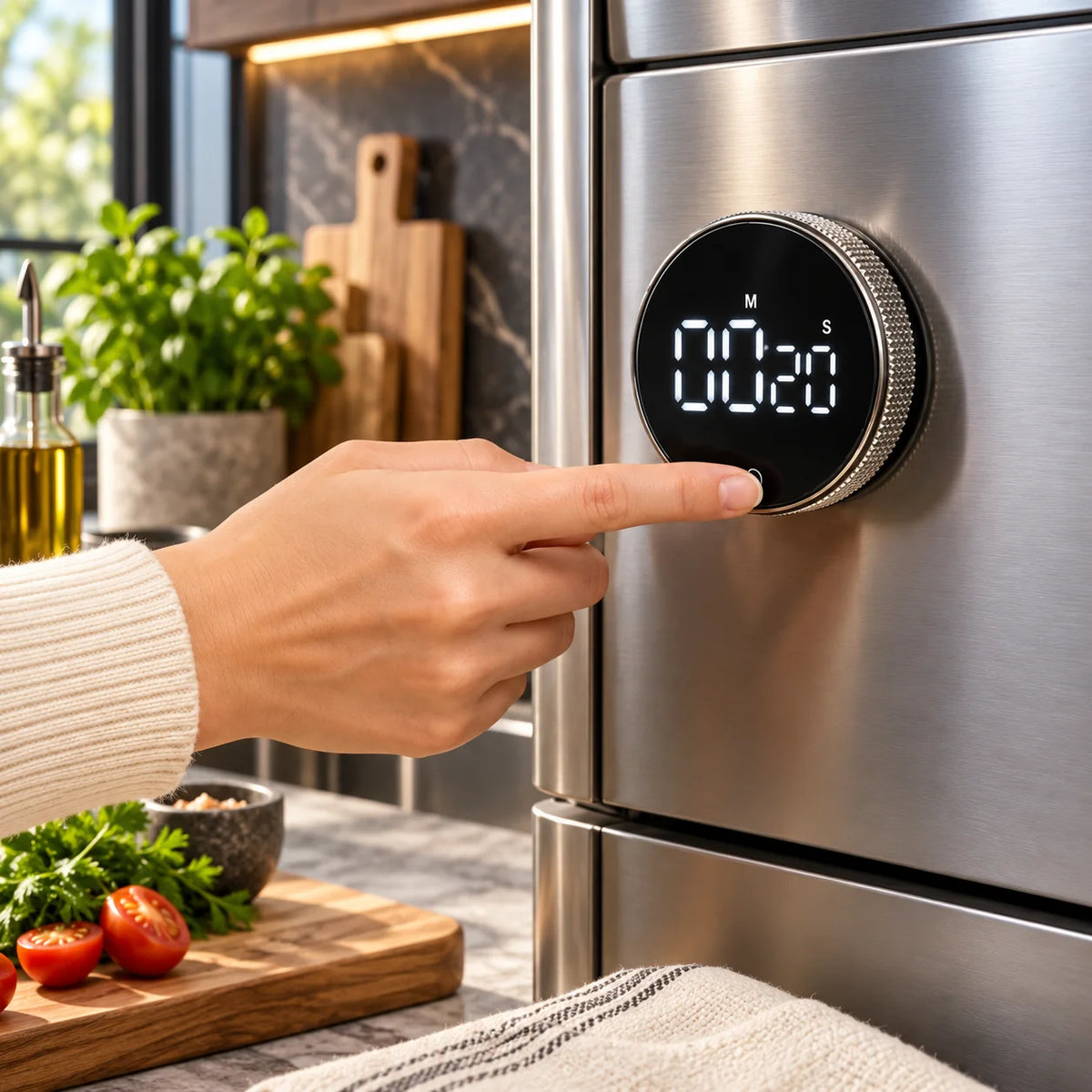 Digital Kitchen Timer Large Display & Magnetic Back