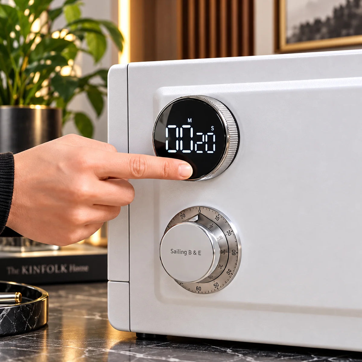 Digital Kitchen Timer Large Display & Magnetic Back