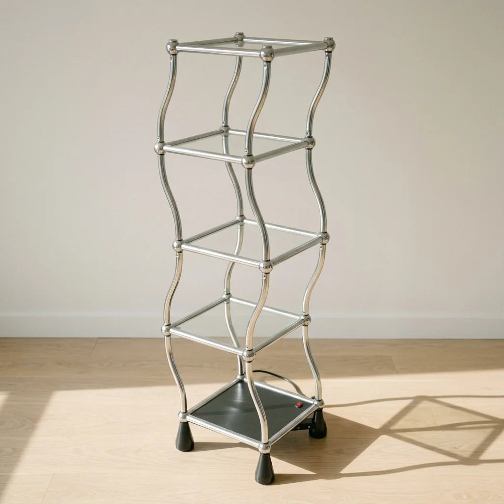 Display Shelf Motorized Rotating 5-Tier With Casters