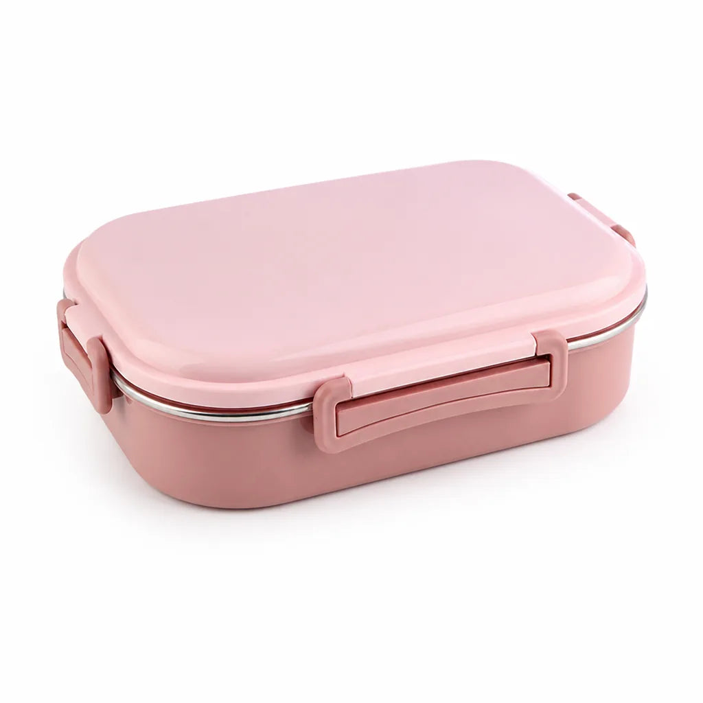 Divided Stainless Steel Bento Lunch Box (4-Compartment)