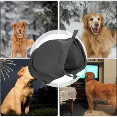 Dog Ear Muffs Noise-Reducing Breathable Fleece & Adjustable Fit