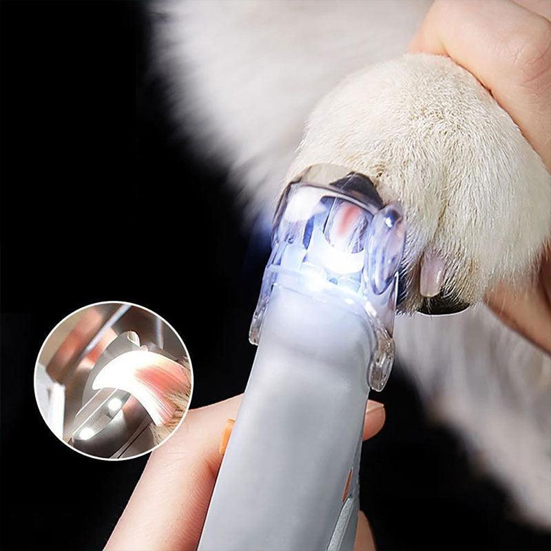 Dog Nail Clippers LED Light & Safety Guard