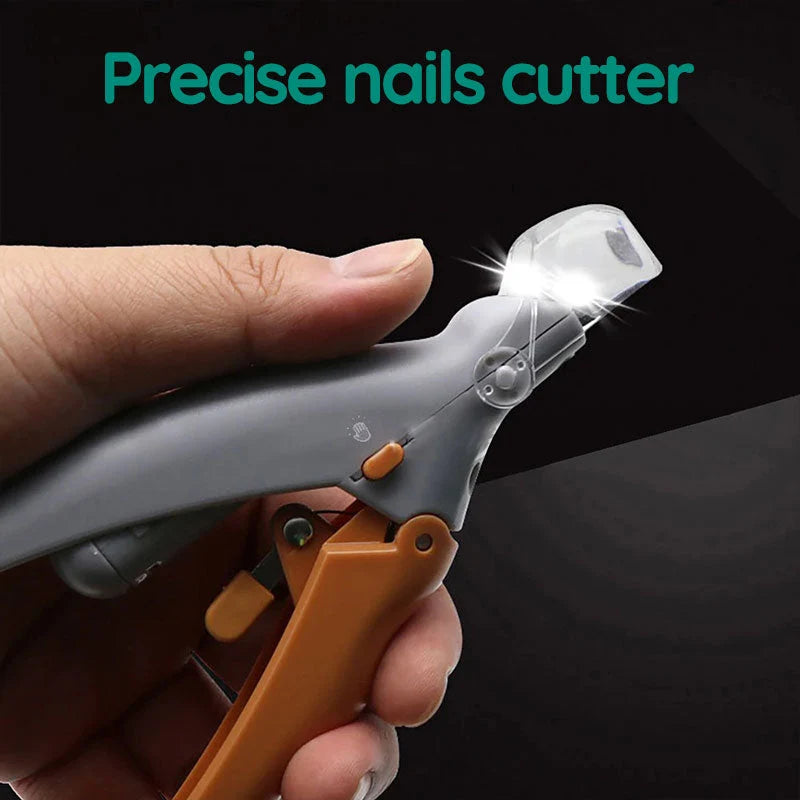 Dog Nail Clippers LED Light & Safety Guard