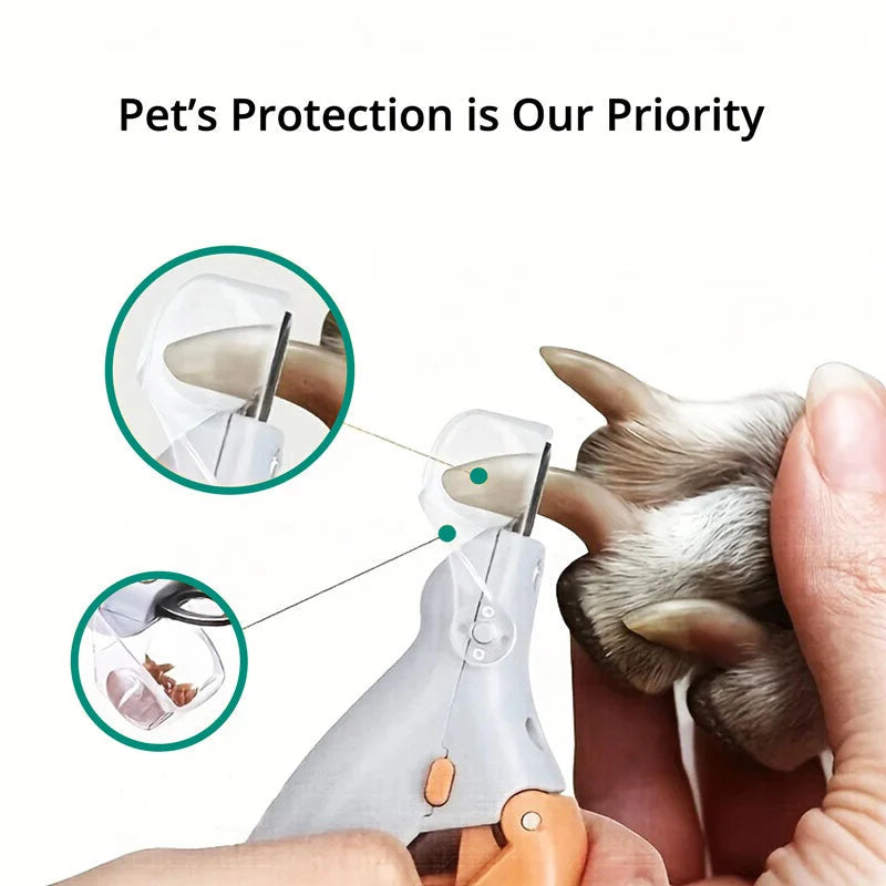 Dog Nail Clippers LED Light & Safety Guard