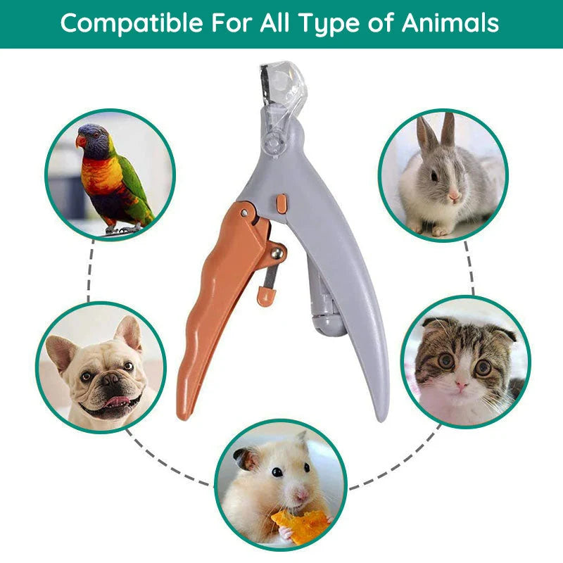 Dog Nail Clippers LED Light & Safety Guard
