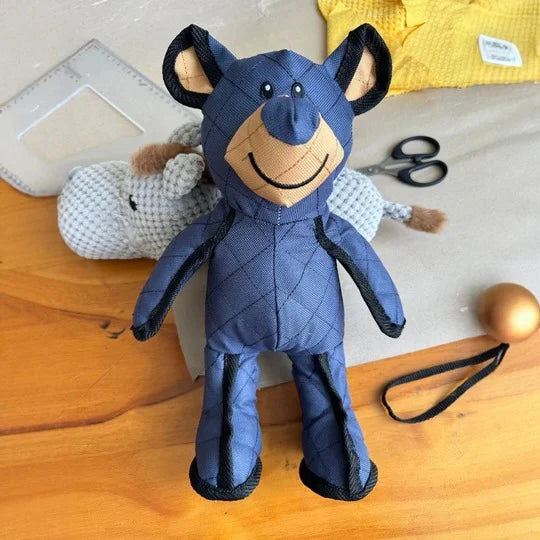 Dog Toy Plush Bear Reinforced Stitching Internal Squeaker