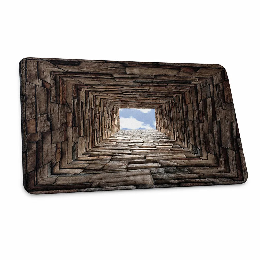 Door Mat 3D Optical Illusion Weather-Resistant Non-Slip Backing