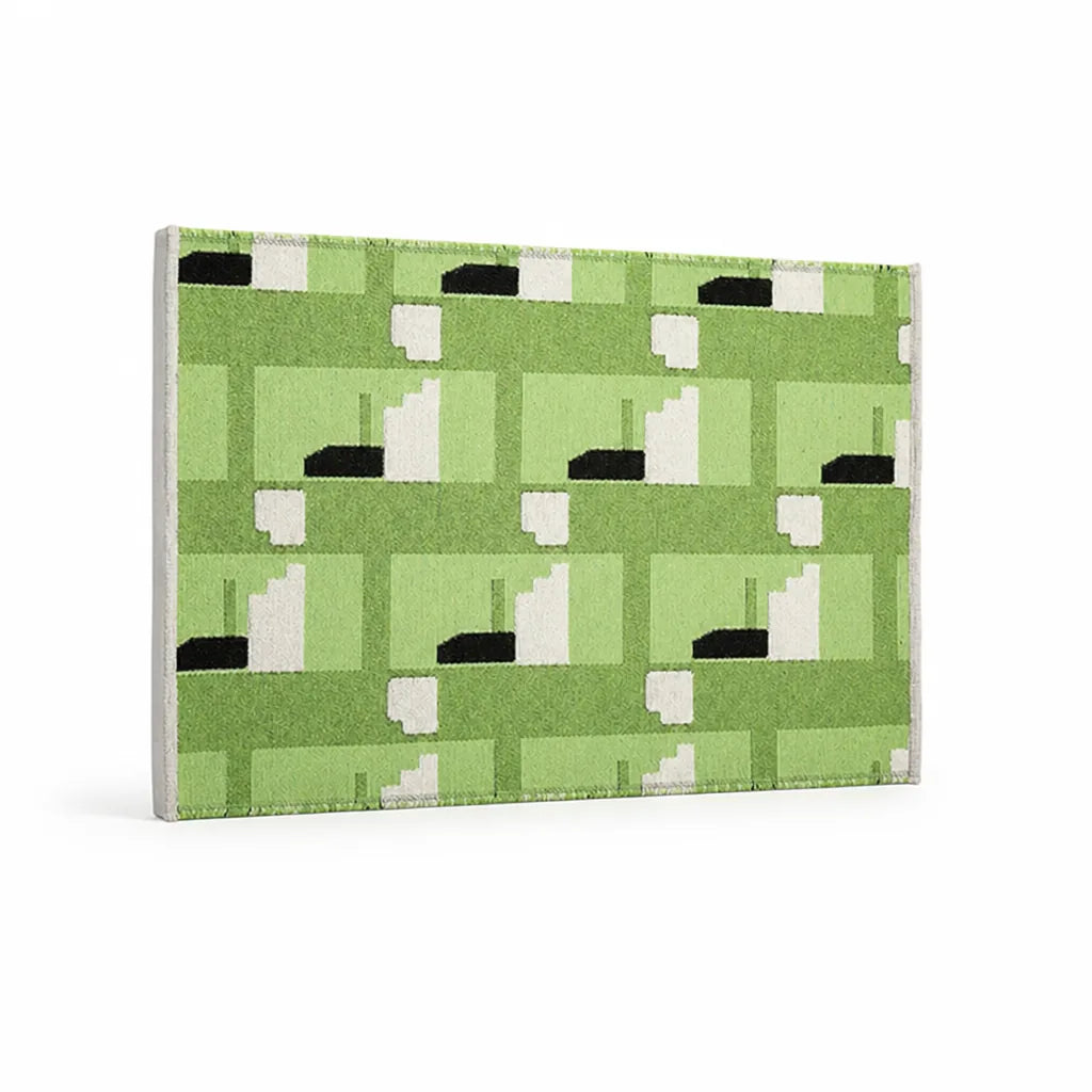 Doormat Cotton Jacquard Graphic Tile