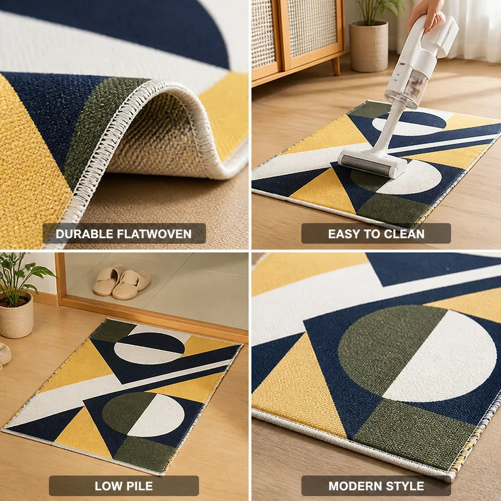 Doormat Cotton Jacquard Graphic Tile