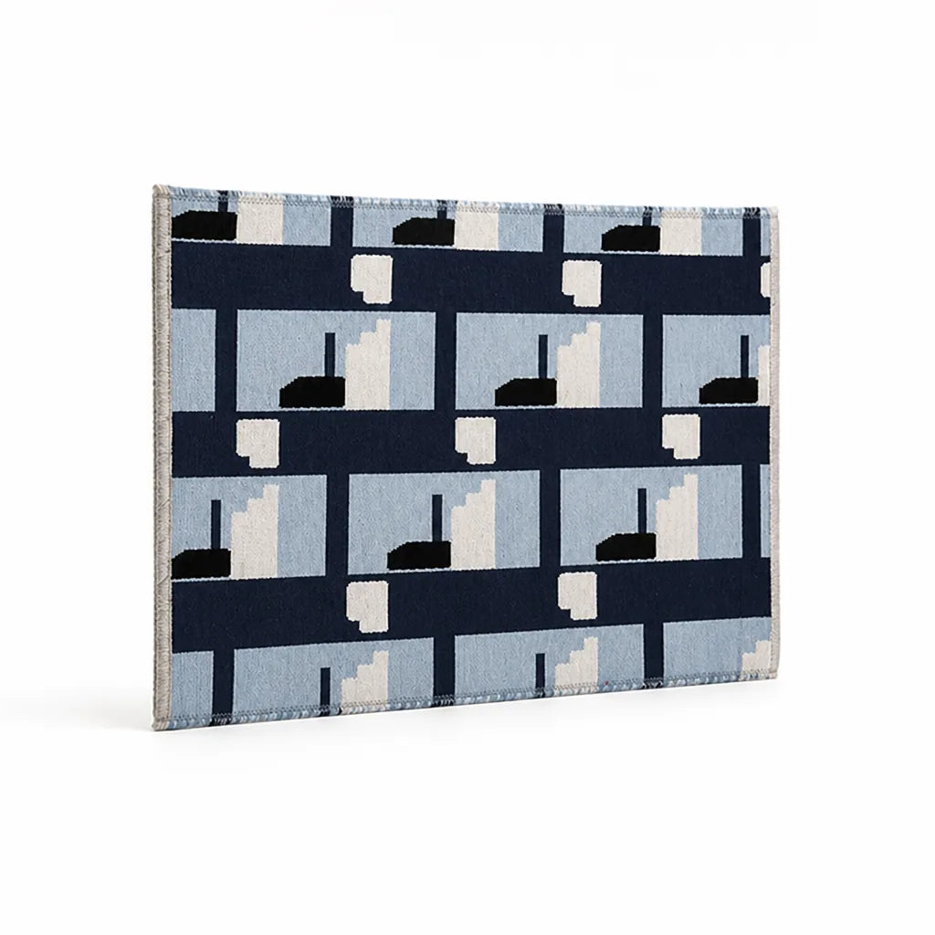 Doormat Cotton Jacquard Graphic Tile