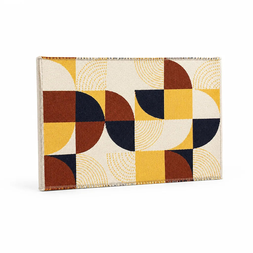 Doormat Cotton Jacquard Graphic Tile