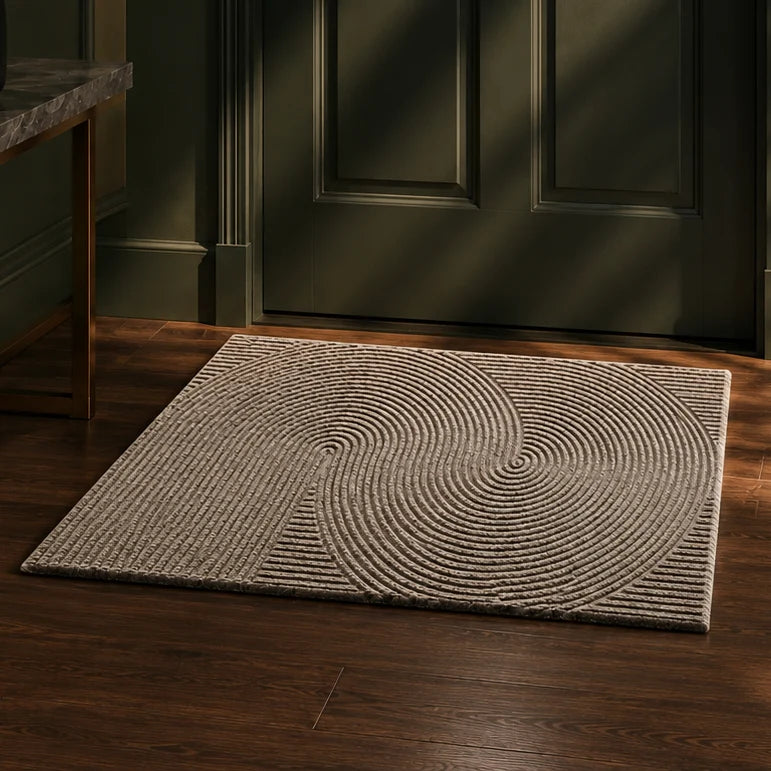 Doormat Indoor Outdoor 3D Groove Non-Slip TPR Backing