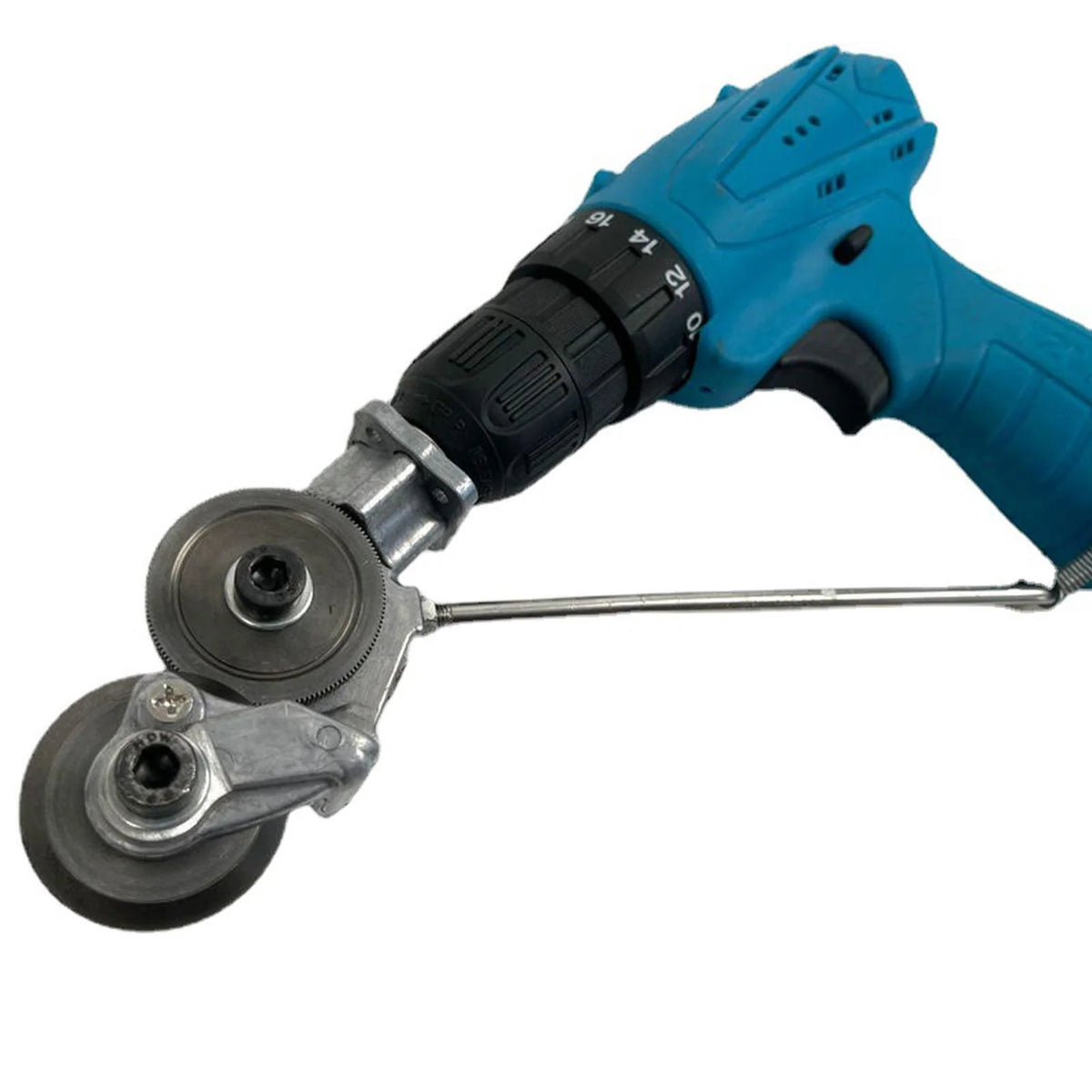 Drill Cutter Attachment Gear Steel Blades Cuts 0.12 Inch