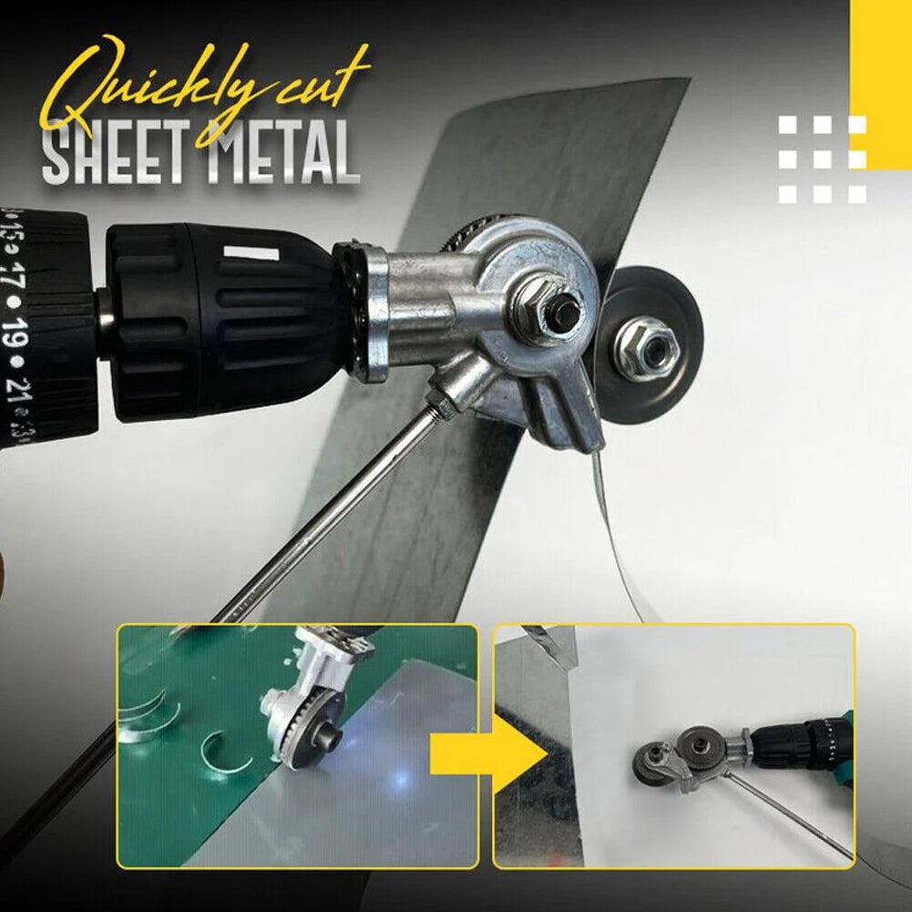 Drill Cutter Attachment Gear Steel Blades Cuts 0.12 Inch