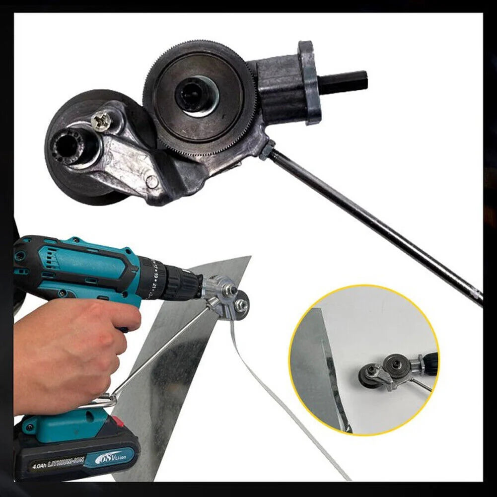 Drill Cutter Attachment Gear Steel Blades Cuts 0.12 Inch