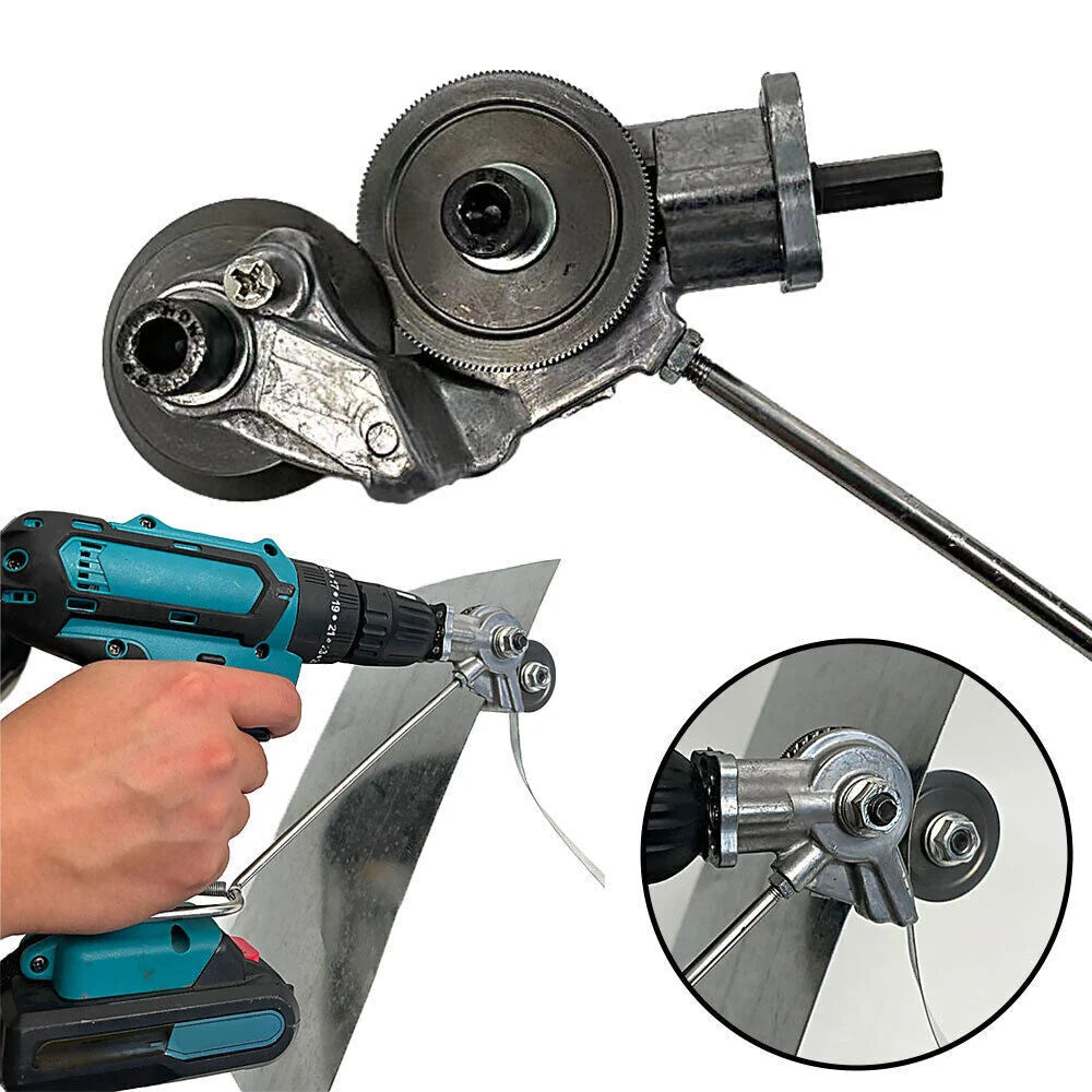 Drill Cutter Attachment Gear Steel Blades Cuts 0.12 Inch