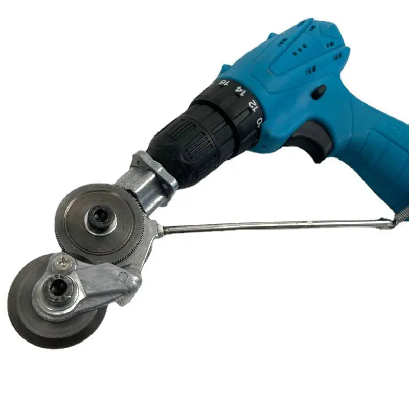 Drill Nibbler Attachment 360° Rotating Burr-Free Cuts