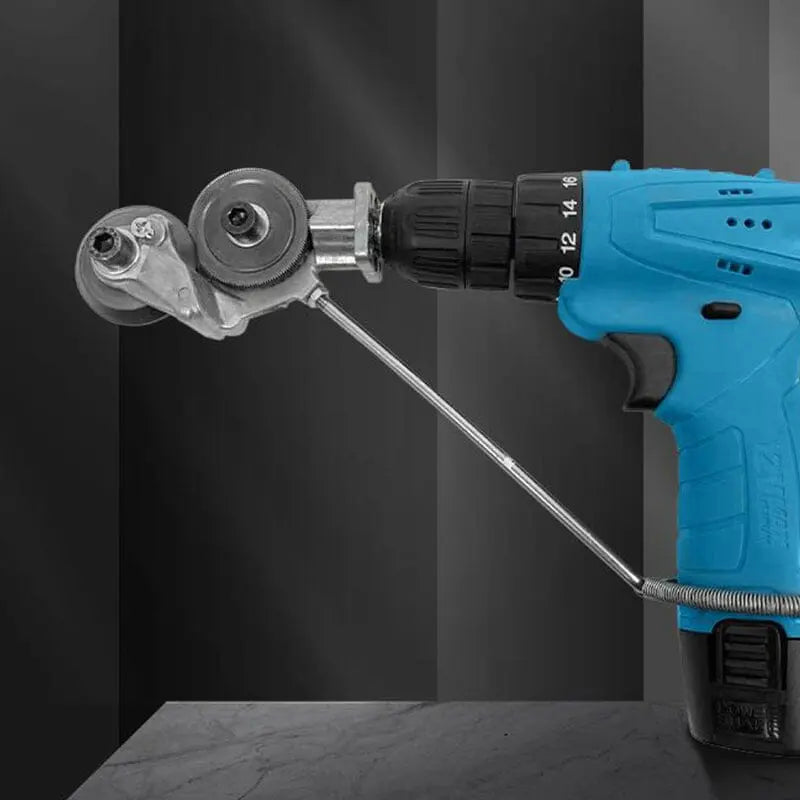 Drill Nibbler Attachment 360° Rotating Burr-Free Cuts